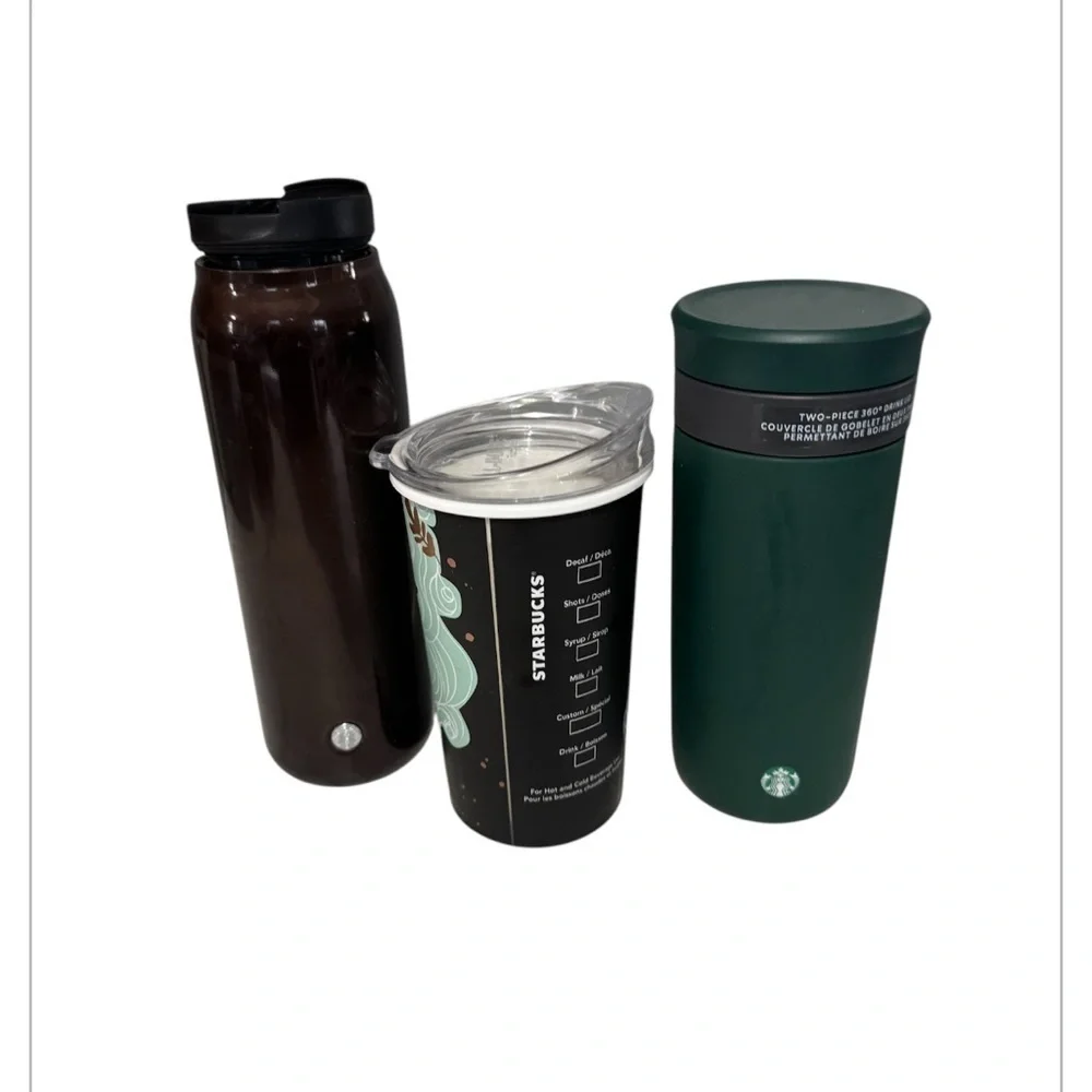 STARBUCKS bundle of 3 reusable tumblers